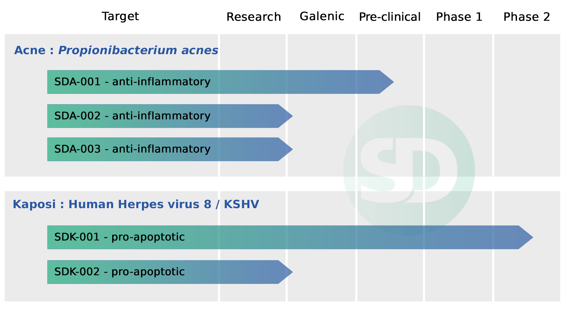 SkinDermic Pipeline as of 04/2019